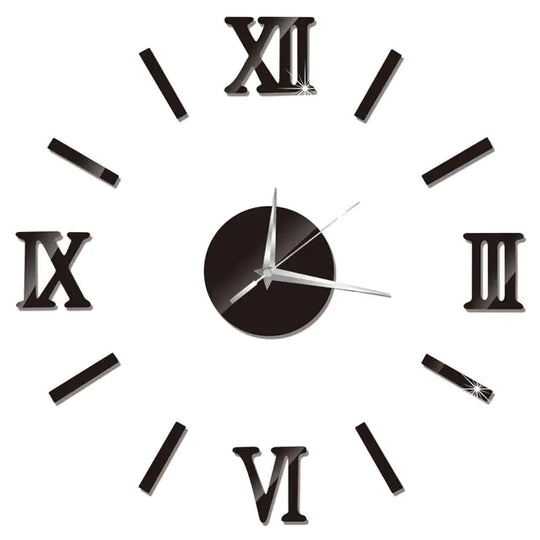 Acrylic Roman Numeral Home Decor Wall Clock