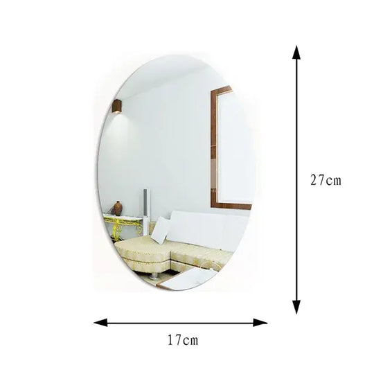 Removable Acrylic Home Decor Mirror Wall Sticker