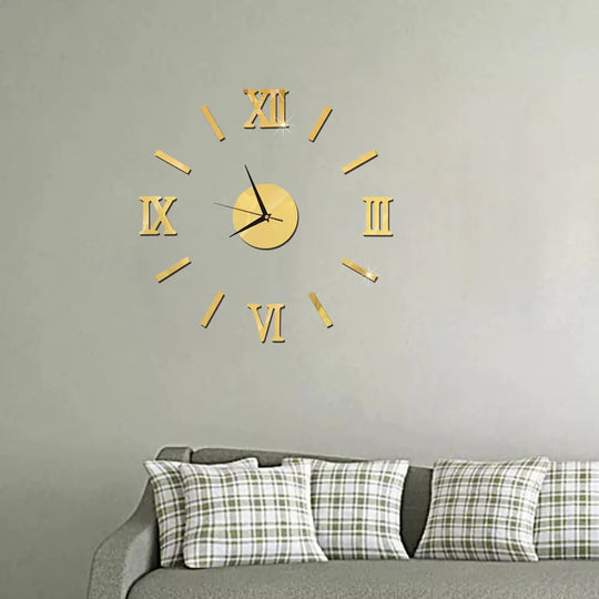 Acrylic Roman Numeral Home Decor Wall Clock