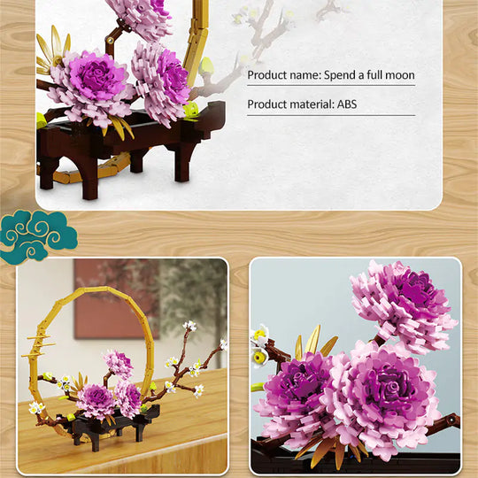 Full Moon Flowers Home Decor Bricks