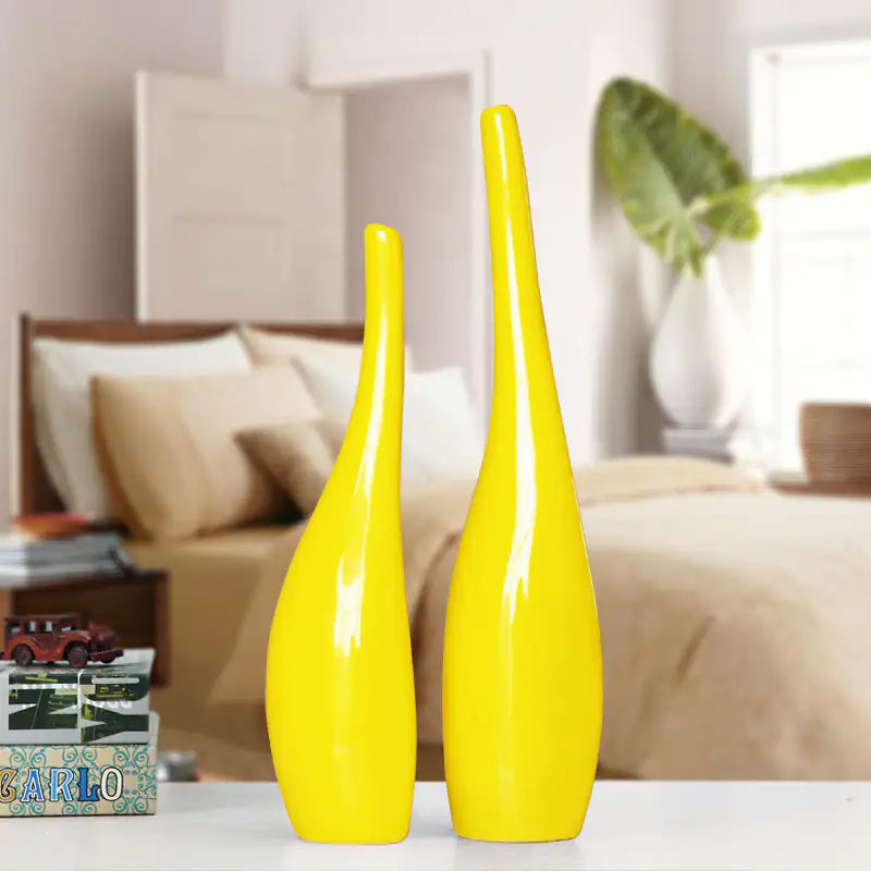 Nordic Gold Plating Ceramic Home Decor Vases