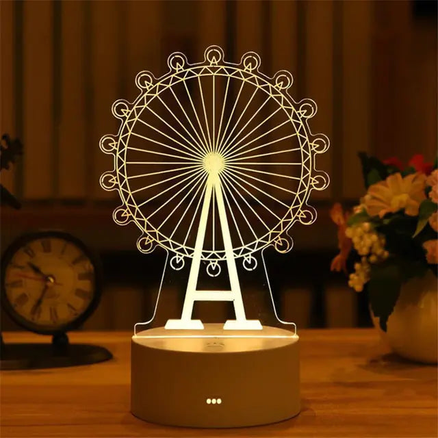 Acrylic Home Decor 3D Lamps