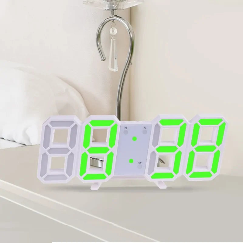 3D LED Home Decor Digital Wall Clock