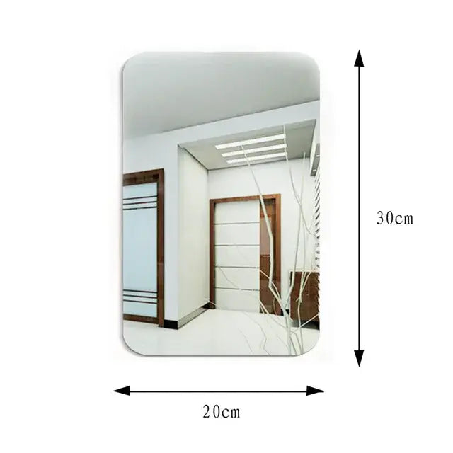 Removable Acrylic Home Decor Mirror Wall Sticker