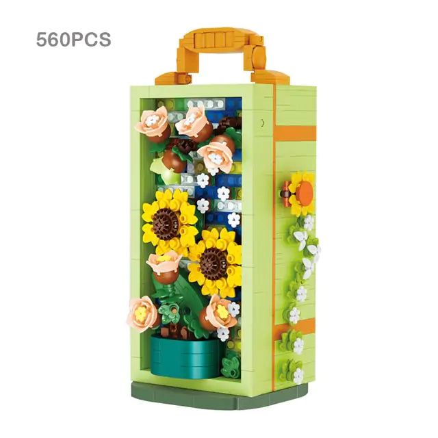 3D Flower Home Decor Bricks