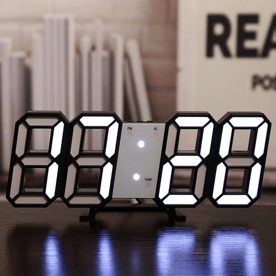 3D LED Home Decor Digital Wall Clock