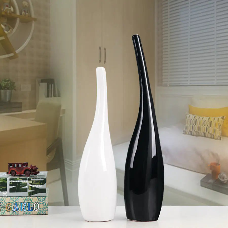 Nordic Gold Plating Ceramic Home Decor Vases