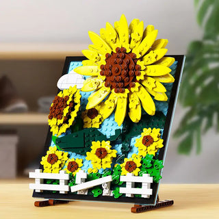 Stylish Sunflower Home Decor Artistic Building Bricks