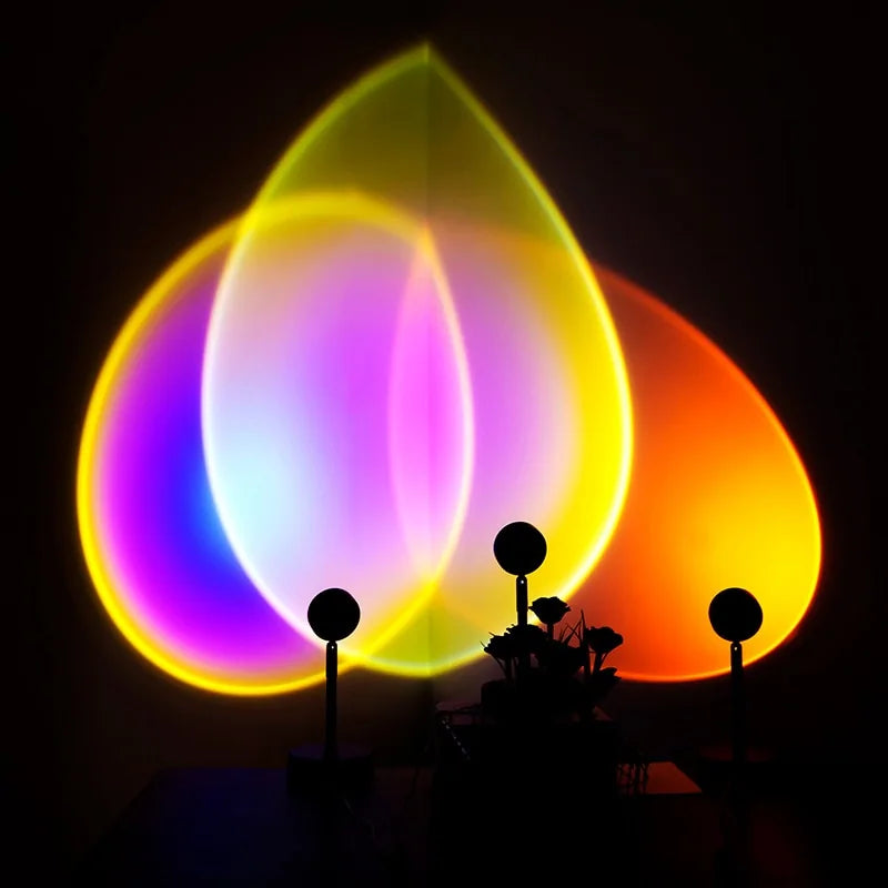 USB Rainbow Sunset home decor lamp