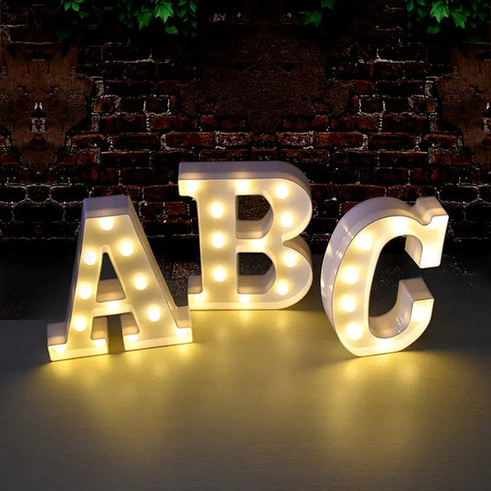 LED Alphabet Letters