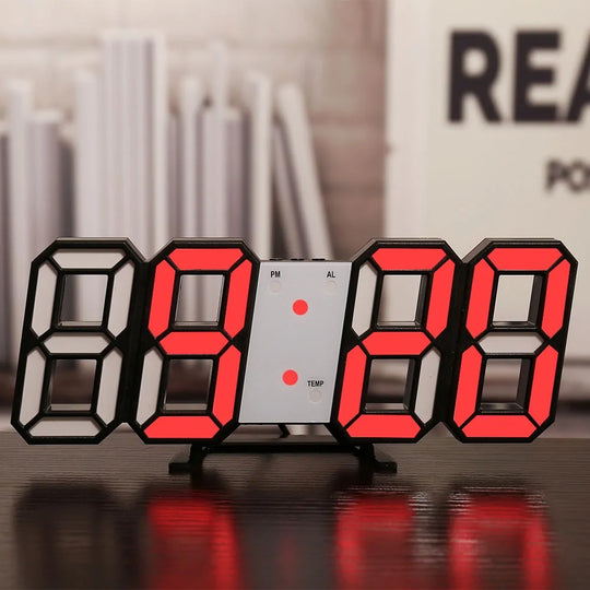 3D LED Home Decor Digital Wall Clock