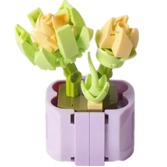Potted Plants Succulents Home Decor Bricks