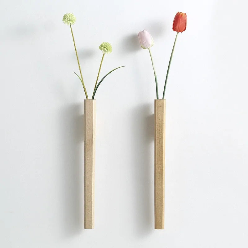 Wooden Hanging Home Decor Vase