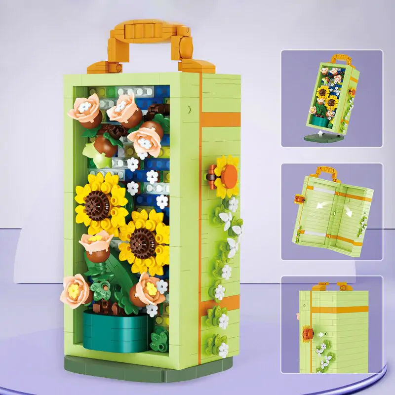 3D Flower Home Decor Bricks