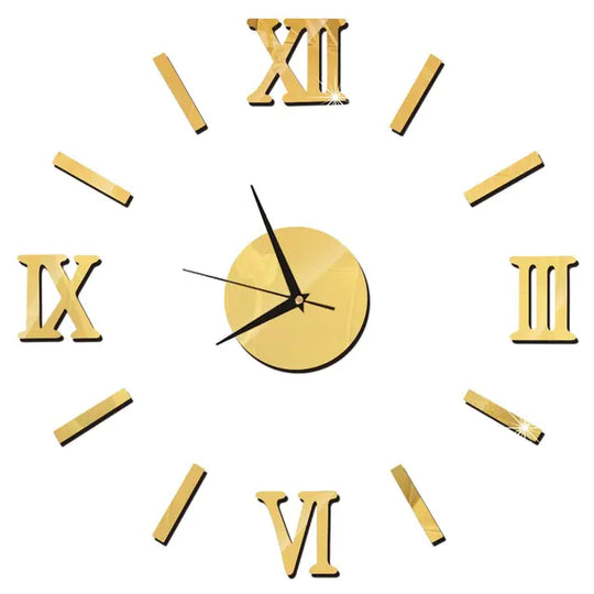 Acrylic Roman Numeral Home Decor Wall Clock