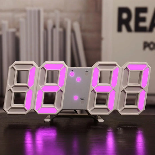 3D LED Home Decor Digital Wall Clock