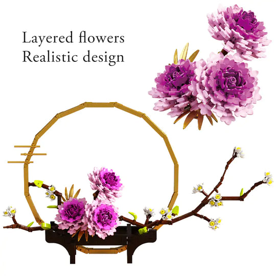 Full Moon Flowers Home Decor Bricks