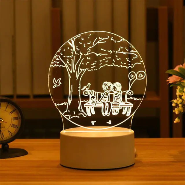 Acrylic Home Decor 3D Lamps